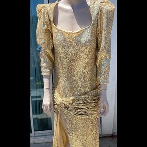 New with Tags Bridess Gold sequenced dress in size 16